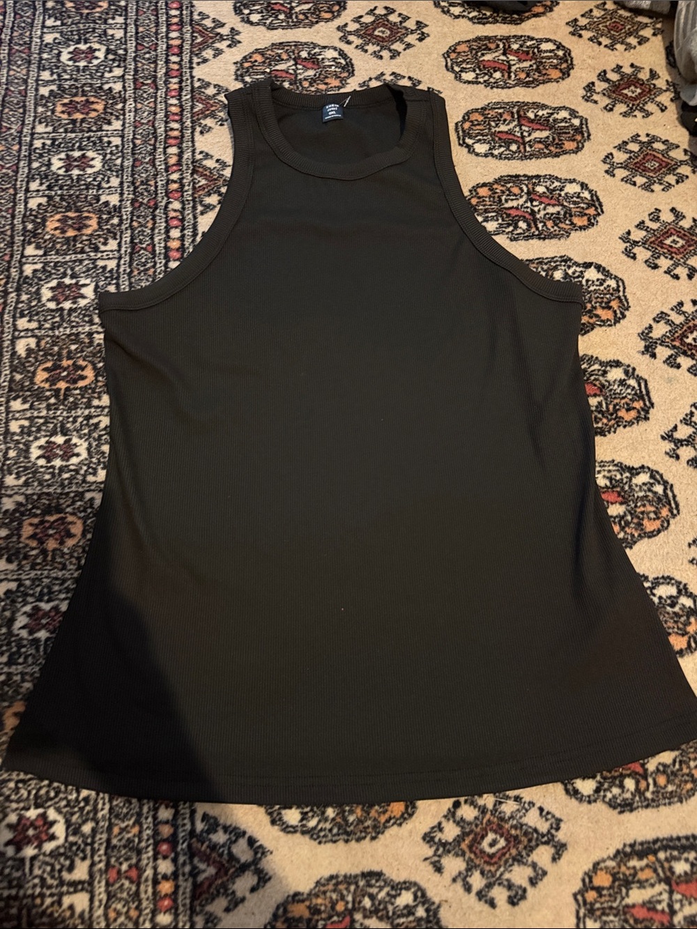 Women's Black Ribbed Tank Top - Classic Sleeveless Tee